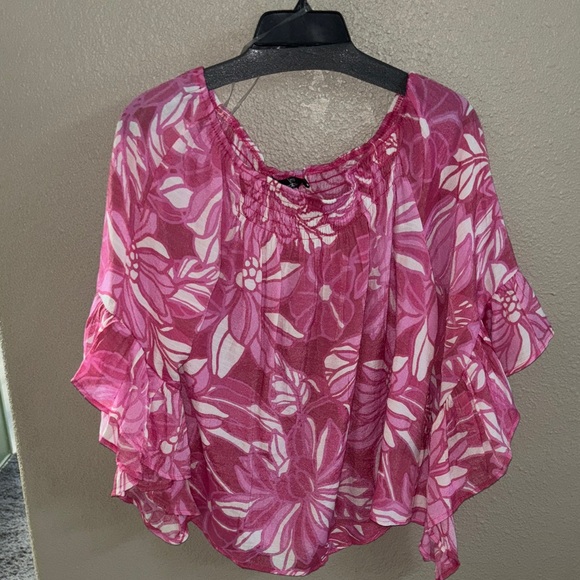 Elegant Floral Pink Blouse - Picture 1 of 5